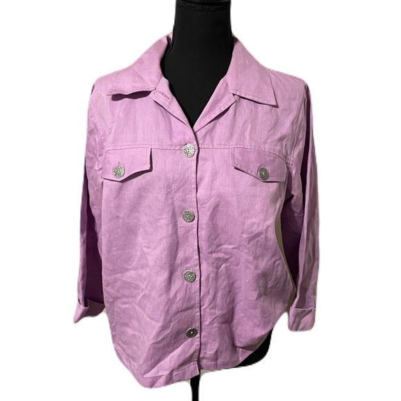bfa classics Tops - Women’s Purple Button-Up Blouse